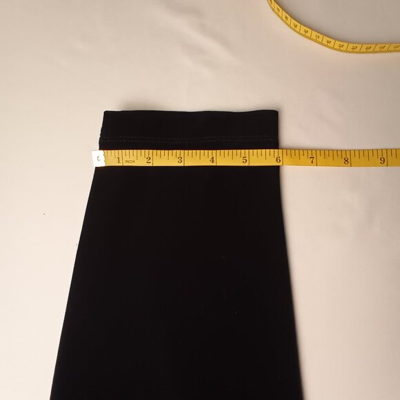 Lands' End Velvet Pants Size S (6-8) High Rise Tapered Leg Elastic Waist Black - Picture 10 of 10